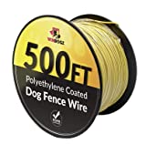 Dog fence wire for electric Dog fence system, 500 ft, covers ¼ acre area, easy to Install, Compatible with reputable underground fence brands, durable, 20 gauge wire .025 Polyethylene coated