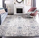 SAFAVIEH Madison Collection 8' x 10' Cream / Light Grey MAD600C Boho Chic Glam Paisley Non-Shedding Living Room Bedroom Dining Home Office Area Rug
