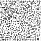 YUEAON 300pcs bulk lots charms for jewelry making supplies kit craft accessories bracelet necklace pendant earring keychain tibetan silver wholesale
