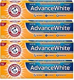 ARM & HAMMER Advance White Extreme Whitening Baking Soda and Peroxide Toothpaste, Fresh Mint, Twin Pack 6 oz (Pack of 4)