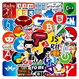 50pcs Programmer Laptop Stickers for Developer, Cute Funny Coder Hacker Geeks Stickers for Computer Water Bottles Phone Journal Notebook Scrapbook Suitcase Car