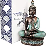 25DOL Buddha Statues for Home. 12.5' Buddha Statue (The Moment of Enlightenment). Collectibles and Figurines, Meditation Decor, Spiritual Living Room Decor, Yoga Zen Decor, Hindu and East Asian Décor
