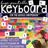 Printable Keyboard Keys for the Google Chromebook - Bulletin Board Set - Approximately 9ft x 4ft - Includes Upper and Lowercase Letters, Numbers, Symbols, and Function Keys Found on a Chromebook.